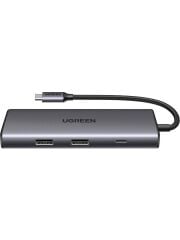 UGREEN 15531 CM498 7 in 1 USB-C to 2xUSB-A Çoklayıcı 1x4K/30Hz HDMI 1xUSB-C 3.2 1xSD 1xTF Kart Okuyucu 1xUSB-C PD 100W Şarj Desteği Çok Fonksiyonlu Bağlantı İstasyonu - 2