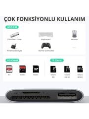 UGREEN 80798 CM387 Type-C USB-C to SD Micro SD TF USB Kart Okuyucu Adaptör - 2