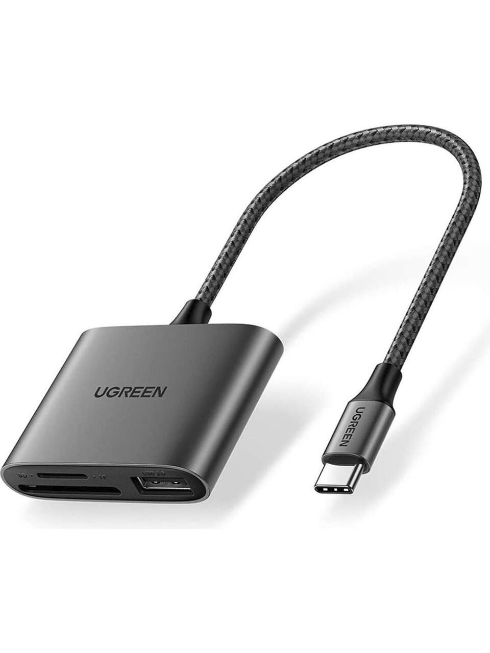 UGREEN 80798 CM387 Type-C USB-C to SD Micro SD TF USB Kart Okuyucu Adaptör