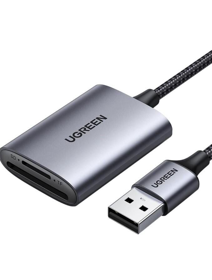 UGREEN 80887 CM401 USB-A 3.0 Micro SD TF ve SD Hafıza Kartı Okuyucu 5GB/s Aktarım Hızı