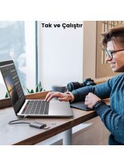UGREEN 80888 CM401 Type-C USB-C to SD ve Micro SD Kart Okuyucu Adaptör 5GB/s Yüksek Hızlı Aktarım