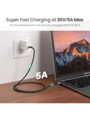 UGREEN 70429 100W PD USB-C to USB-C Süper Hızlı Şarj Kablosu 480Mbps Veri Senkronizasyonu 2metre - 2