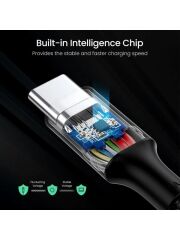 UGREEN 70429 100W PD USB-C to USB-C Süper Hızlı Şarj Kablosu 480Mbps Veri Senkronizasyonu 2metre