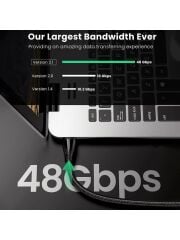 UGREEN 80401 HD140 8K 60Hz 4K 120Hz 48GB/s Süper Yüksek Hız HDMI 2.1 Görüntü Aktarma Kablosu 1metre - 2