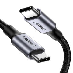 UGREEN 90120 US316 100W 5A USB-C to USB-C QC PD Hızlı Şarj Kablosu Örgülü 3metre
