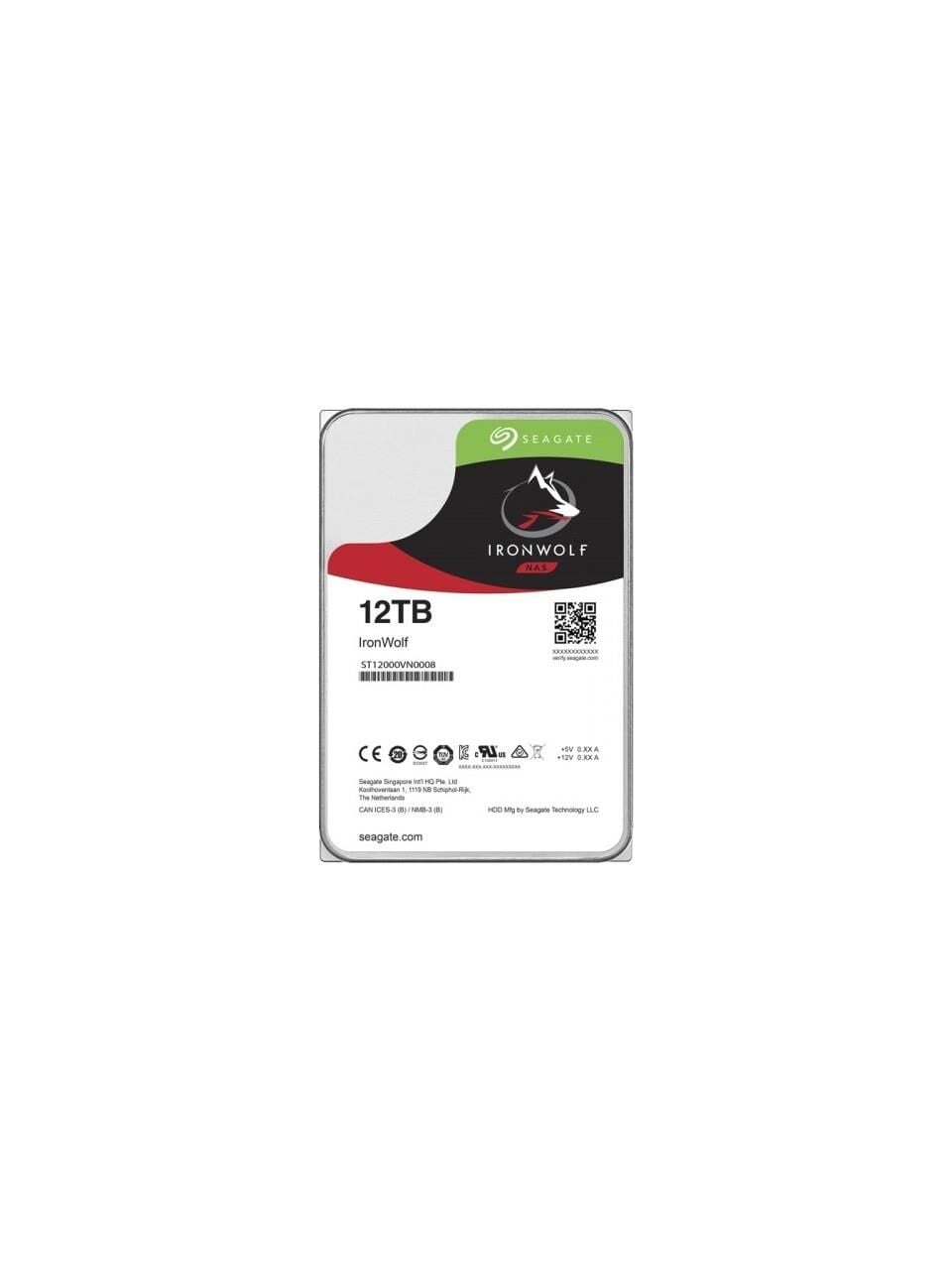 SEAGATE IronWolf Pro NAS 12TB 7200rpm 256MB Sata3 NAS 3.5'' Harddisk (ST12000VN0008)