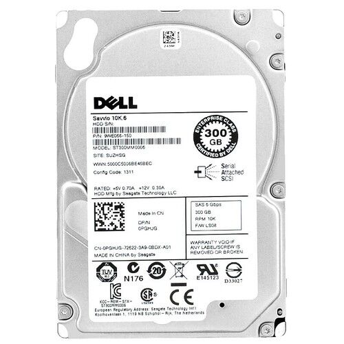 DELL EnterPrise 300GB 10K 12G SAS 2.5'' Server Sunucu Harddisk HUC101830CSS200 0B34155 05VNKK