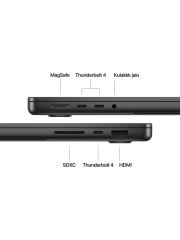 APPLE MacBook Pro M4 10CPU 10GPU 24GB 1TB 14'' macOS Space Black Dizüstü Bilgisayar MCX04TU/A