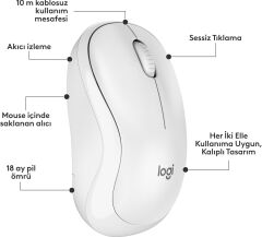LOGİTECH MK295 USB Kablosuz Q Klavye Mouse Seti Beyaz (920-010089)