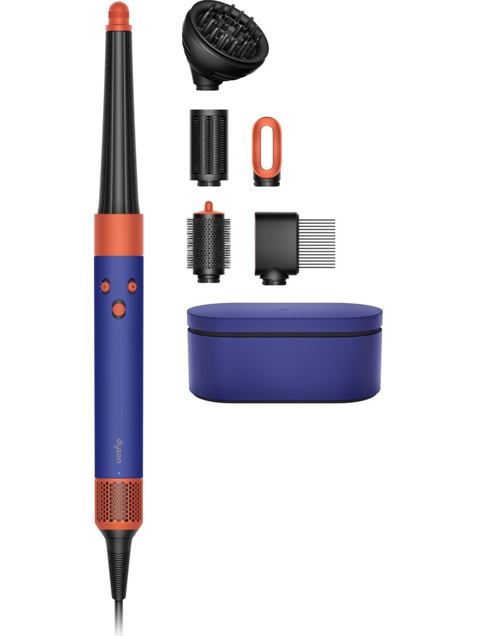 DYSON Airwrap i.d.™ Saç Şekillendirme ve Kurutma Seti Kıvırcık+Bukleli Vinca Mavisi ve Topaz (Dyson TÜRKİYE Garantili)