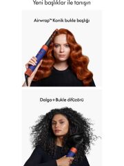 DYSON Airwrap i.d.™ Saç Şekillendirme ve Kurutma Seti Kıvırcık+Bukleli Vinca Mavisi ve Topaz (Dyson TÜRKİYE Garantili)
