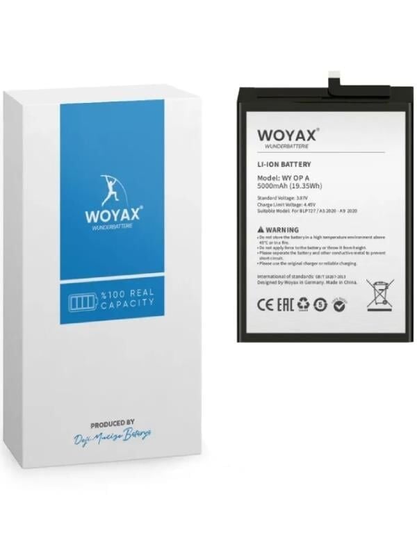 WOYAX by DEJİ OPPO A5 2020 / A9 2020 BLP727 5000mAh Batarya