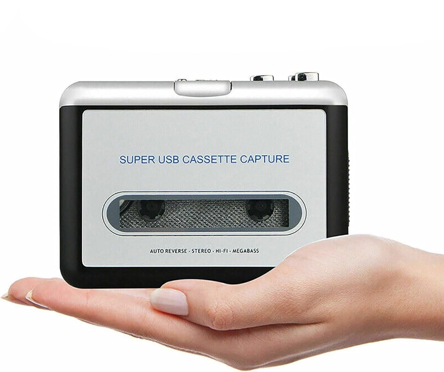 SUNYOY Taşınabilir kaset çalar Walkman Audio Music Player Tape to MP3 Converter, Mixtape/Kaseti MP3