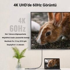 UGREEN 70495 CM136 Type-C to HDMI 1xUSB-C 1xHDMI 4K 60Hz 3xUSB-A 3.0 Çoklayıcı Hub ve Dönüştürücü Adaptör - 2