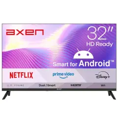 AXEN AX32HMLN-A14S 32'' 82 Ekran HD Ready Uydu Alıcılı Android Smart LED Televizyon