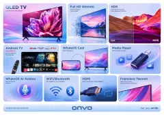 ONVO 40VQ80F3FA 40'' 102 Ekran Full HD Uydu Alıcılı Frameless Whale OS 10 Smart QLED Televizyon - 2
