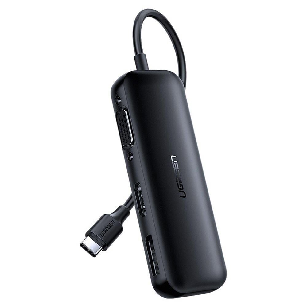 UGREEN 60568 CM260 USB-C to HDMI+VGA+DisplayPort 4K Çözünürlük Dönüştürücü Adaptör