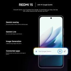XİAOMİ Redmi 15 8/256GB Midnight Black Cep Telefonu