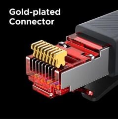 UGREEN 55193 NW323 CAT8 4K 8K 40GB/s Yüksek Ağ Hızı FRP Ethernet Kablosu 15metre