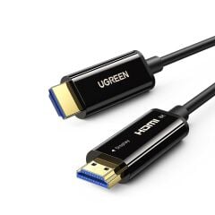 UGREEN 50400 HD141 8K 60Hz 4K 120Hz 2K 165Hz Fiber Optik HDMI 2.1 Kablosu Siyah 40metre