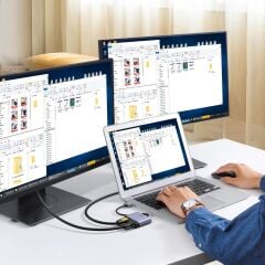 UGREEN 20518 CM449 USB 3.0 1080P 60Hz Full HD HDMI VGA Dönüştürücü Adaptör Alüminyum ABS ve PC Malzeme