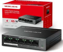 MERCUSYS MS105GP 5 Port 10/100/1000Mbps Gigabit 4 Port PoE+ Desktop Switch