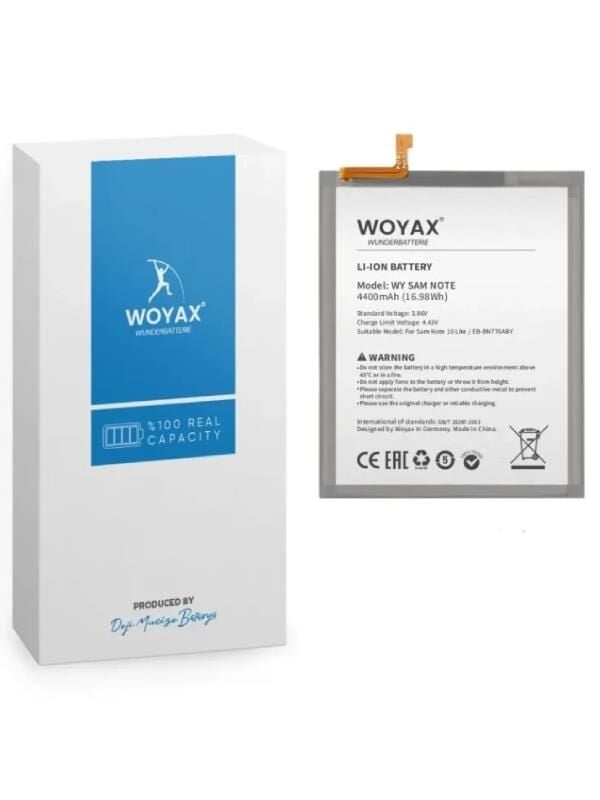 WOYAX by DEJİ SAMSUNG Galaxy Note 10 Lite 4500mAh Batarya