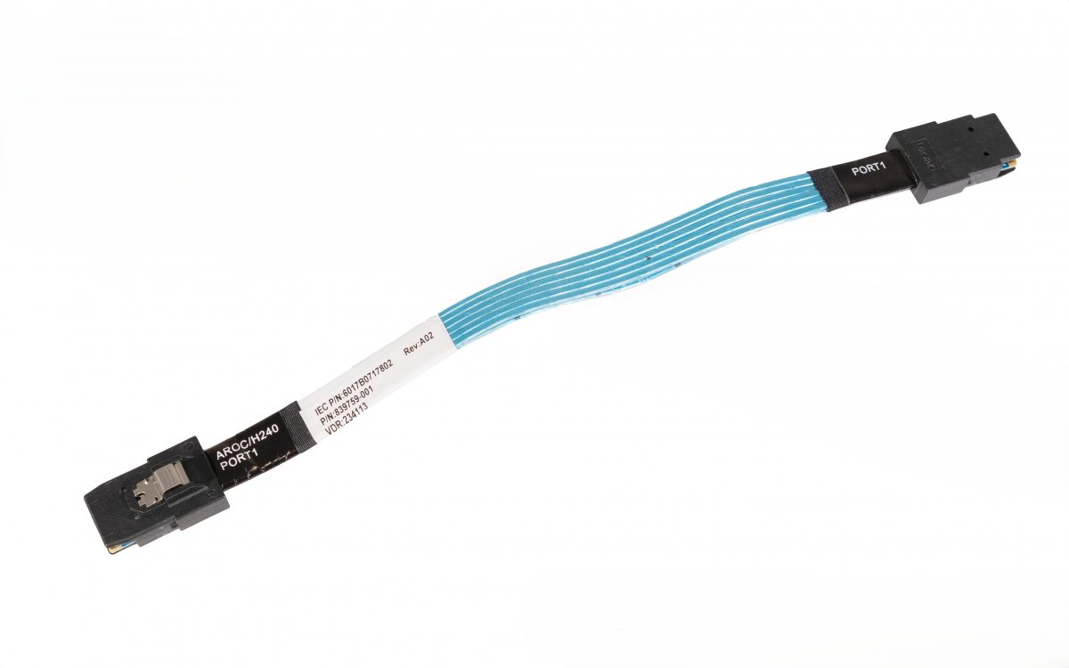 HPE ProLiant x4 Mini SAS Port1 SFF-8087 to SFF-8087 SAS Expander RAID Controller Dahili Veri Bağlantı Kablosu 839759-001 843306-001