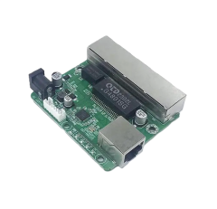 QTD Mini PCBA ZJ1004-HG G4801SG 6 Port 10/100Mbps 12V-48V Endüstriyel Ethernet Switch Kartı