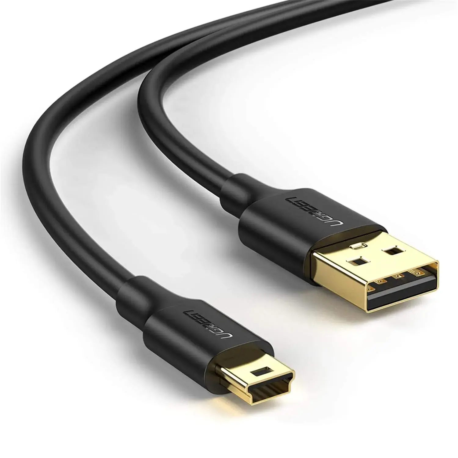 UGREEN 10354 US132 USB-A to Mini 5pin M Kablo Şarj ve Data Kablosu Siyah 0.5metre
