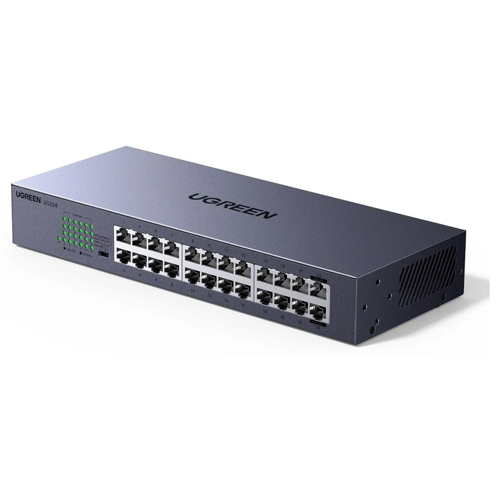 UGREEN 35374 CM740 24 Port Bağlantı Noktalı 10/100/1000Mbps Gigabit Network Ethernet Switch