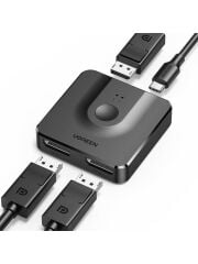 UGREEN 60622 CM430 2 Giriş 1 Çıkış veya 1 Giriş 2 Çıkış Çift Yönlü 4K 60Hz 2K 144Hz DisplayPort Switch