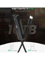 UGREEN 70610 CM321 USB-C to Sata 3 Dönüştürücü Adaptör Kablosu UASP Desteği ile 5GB/s Yüksek Hız - 2