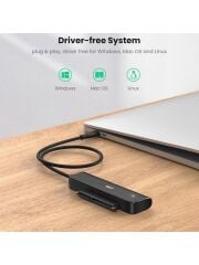 UGREEN 70610 CM321 USB-C to Sata 3 Dönüştürücü Adaptör Kablosu UASP Desteği ile 5GB/s Yüksek Hız