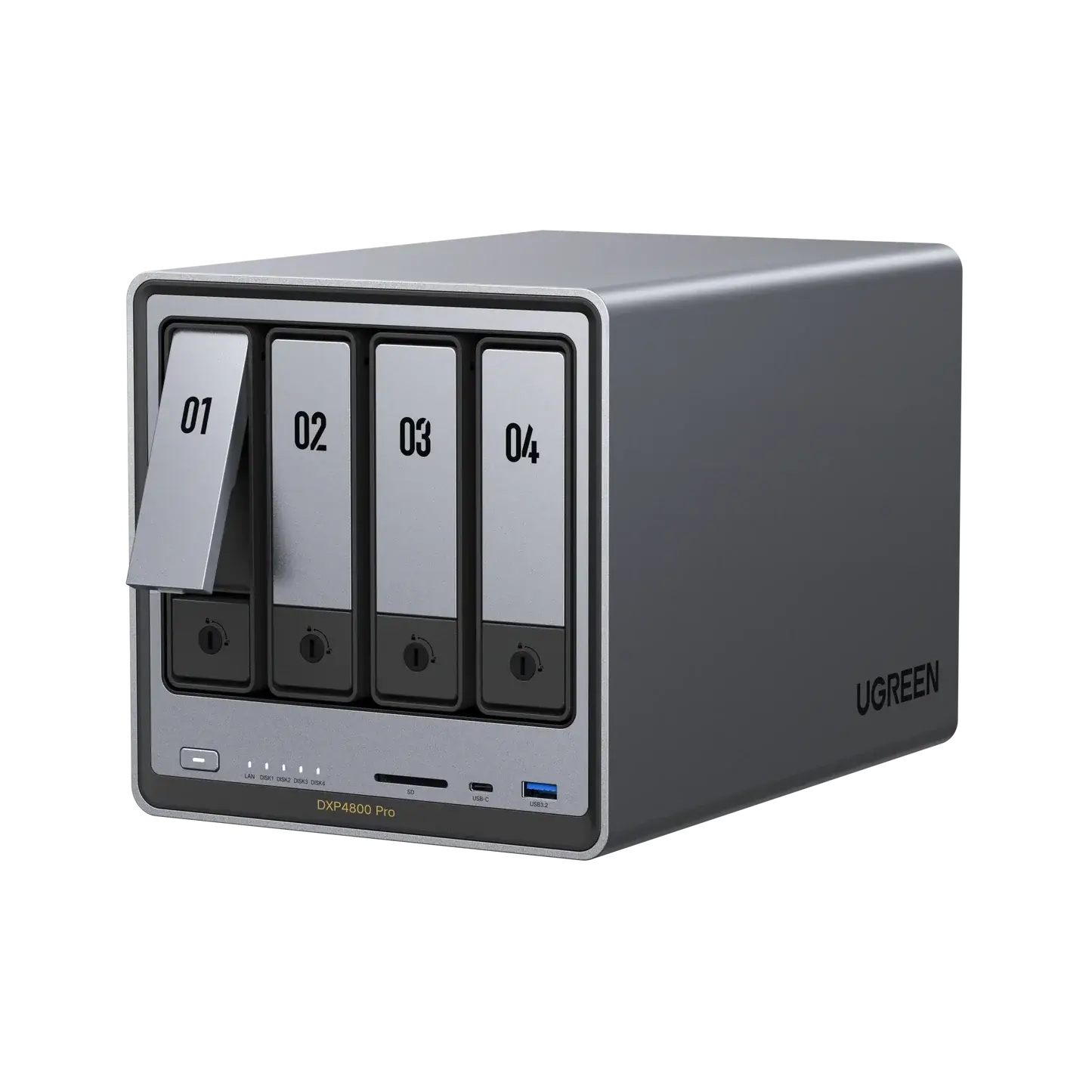 UGREEN 95628 NASync DXP4800 Pro 4 Disk + 2 M.2 Yuvalı Intel Core i3-1315U 16GB DDR5 10GbE + 2.5GbE NAS Depolama Ünitesi