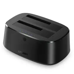 UGREEN 70442 CM198 USB-A 3.0 2.5''-3.5'' HDD SSD Dual Dock Station Alüminyum Çift Yuvalı Sata Sabit Disk Bağlantı İstasyonu