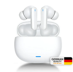 WOYAX by DEJİ Classy HD Mikrofonlu İş ve Spor İçin HiFi Stereo Ses Beyaz Kablosuz Bluetooth Kulaklık