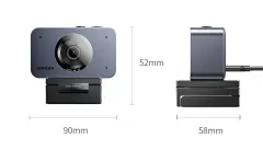 UGREEN 85071 CM973 8mp 4K Ultra HD Otomatik Odaklamalı Çift Mikrofonlu USB Webcam Kamera