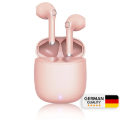 WOYAX by DEJİ Curvy HD Mikrofonlu Ultra Hafif HiFi Ses Pembe Kulak İçi Kablosuz Bluetooth Kulaklık