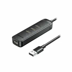 UGREEN 20488 CM456 5Gbps Veri Transfer Hızı USB-A 3.0 4 Port Bağlantı Noktalı Hub Çoklayıcı Siyah 1.5metre