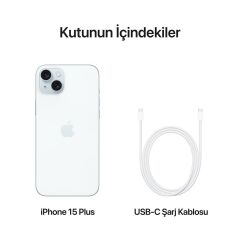 APPLE iPhone 15 Plus 512GB Mavi Cep Telefonu MU1P3TU/A (Apple TÜRKİYE Garantili)