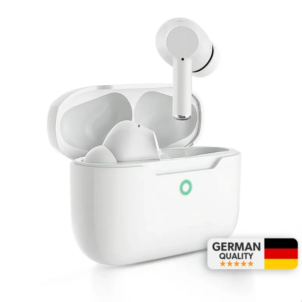 WOYAX by DEJİ SE Pro Premium Stereo Ses 4 HD Mikrofon ENC HiFi Beyaz Kablosuz Bluetooth Kulaklık