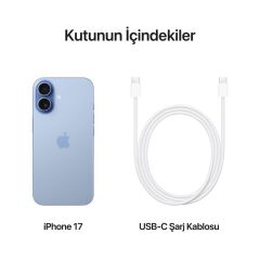 APPLE iPhone 17 256GB Sis Mavisi Cep Telefonu MG6L4TU/A (Apple TÜRKİYE Garantili)