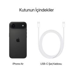 APPLE iPhone Air 256GB Uzay Siyahı Cep Telefonu MG2N4TU/A (Apple TÜRKİYE Garantili)