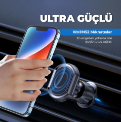 WOYAX by DEJİ WY-HR01 Güçlü Mıknatıslı Kancalı Araç İçi Telefon Tutucu - 2