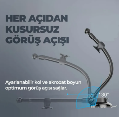 WOYAX by DEJİ WY-HR02 Güçlü Mıknatıslı Vantuzlu Araç İçi Telefon Tutucu - 2