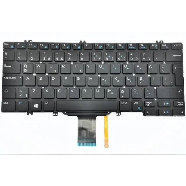 DELL Latitude 3520 Backlite Türkçe Q Klavye Orijinal 0R9PG3