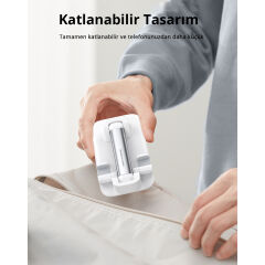 UGREEN 20434 LP373 Katlanabilir Çok Açılı Yükseklik Ayarlı Masaüstü Cep Telefonu Standı Beyaz