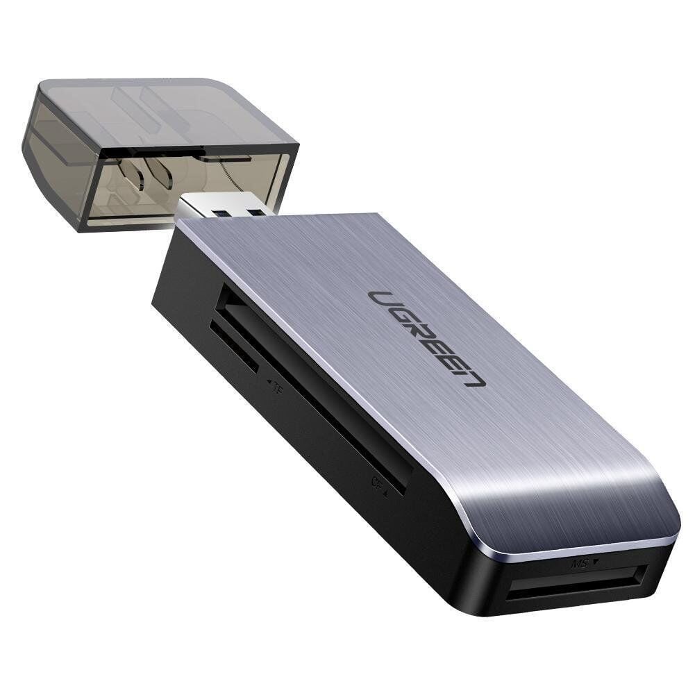 UGREEN 50541 CM180 4 in 1 USB-A 3.0 to 1xCF 1xSD 1xTF 1xMS 5GB/s Veri Aktarımı Çok Fonksiyonlu Kart Okuyucu