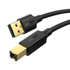 UGREEN 10352 US135 USB-A to USB-B 2.0 Yazıcı Tarayıcı Kablosu Siyah 5metre